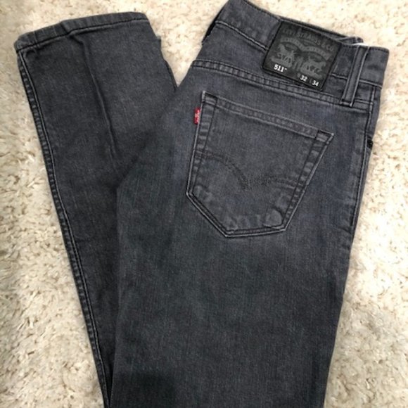 Levi's 511 Slim Gray Jeans - Picture 1 of 4